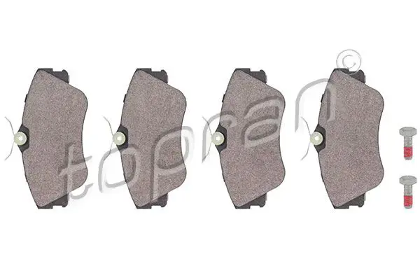 Handler.Part Brake pad set, disc brake Topran 104090 1