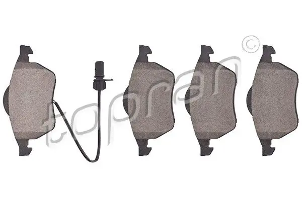 Handler.Part Brake pad set, disc brake Topran 108804 1