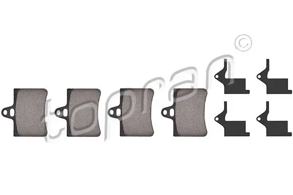 Handler.Part Brake pad set, disc brake Topran 721245 1