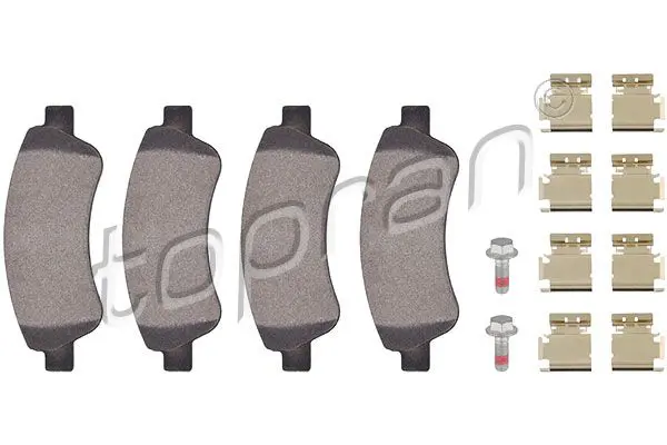 Handler.Part Brake pad set, disc brake Topran 721237 1