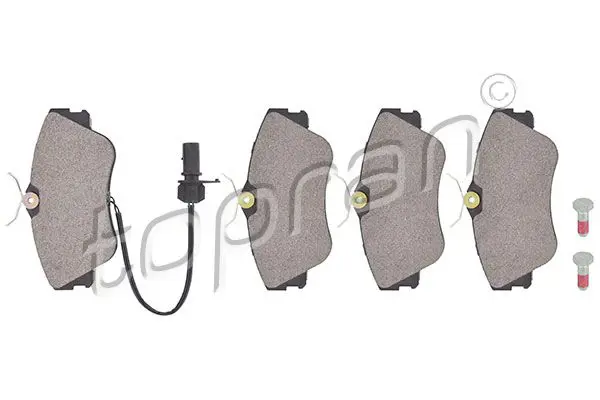 Handler.Part Brake pad set, disc brake Topran 109464 1