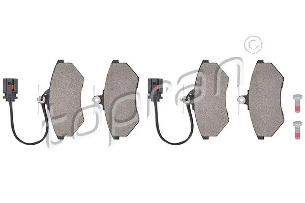 Handler.Part Brake pad set, disc brake Topran 103531 1