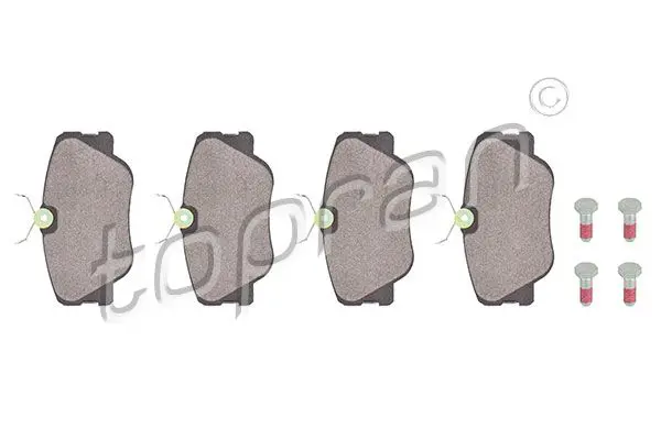 Handler.Part Brake pad set, disc brake Topran 400422 1