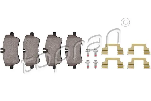 Handler.Part Brake pad set, disc brake Topran 401430 1