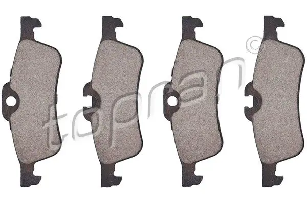 Handler.Part Brake pad set, disc brake Topran 501017 1