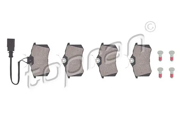 Handler.Part Brake pad set, disc brake Topran 109475 1