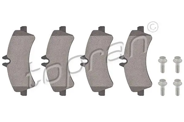 Handler.Part Brake pad set, disc brake Topran 111658 1