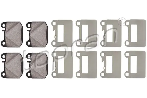 Handler.Part Brake pad set, disc brake Topran 401436 1