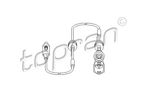 Handler.Part Sensor, brake pad wear Topran 203970 1