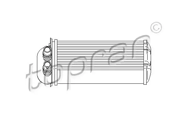 Handler.Part Heat exchanger, interior heating Topran 700750 1