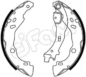 Handler.Part Brake shoe set CIFAM 153085 1