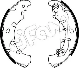 Handler.Part Brake shoe set CIFAM 153136 1