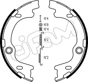 Handler.Part Brake shoe set, parking brake CIFAM 153185K 1