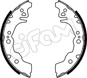 Handler.Part Brake shoe set CIFAM 153043 1