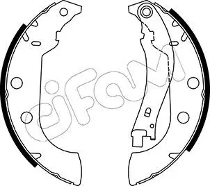 Handler.Part Brake shoe set CIFAM 153327 1