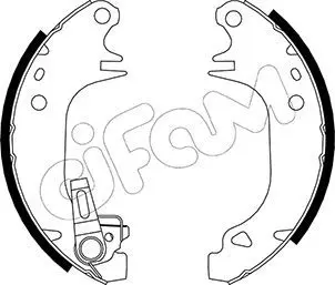 Handler.Part Brake shoe set CIFAM 153343Y 1