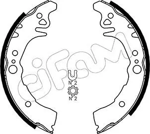 Handler.Part Brake shoe set CIFAM 153436 1