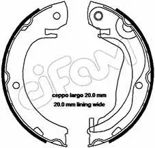 Handler.Part Brake shoe set, parking brake CIFAM 153453 1