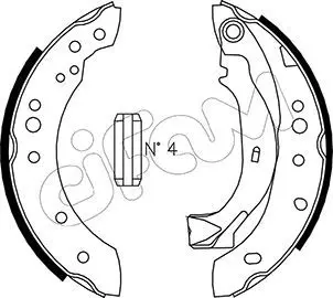 Handler.Part Brake shoe set CIFAM 153025 1