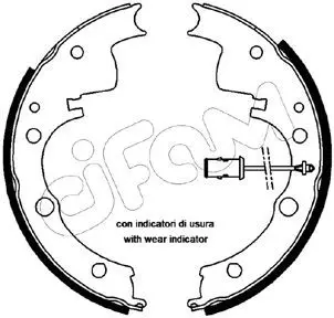 Handler.Part Brake shoe set CIFAM 153065 1