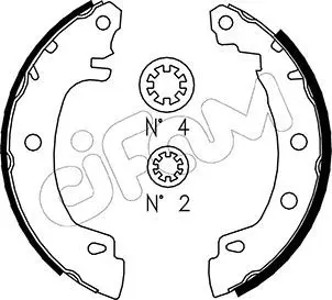 Handler.Part Brake shoe set CIFAM 153353 1