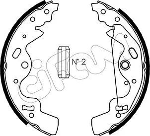 Handler.Part Brake shoe set CIFAM 153370 1