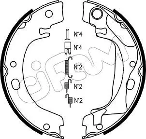 Handler.Part Brake shoe set, parking brake CIFAM 153446K 1