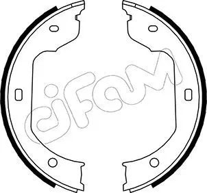 Handler.Part Brake shoe set, parking brake CIFAM 153019 1