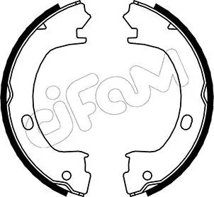 Handler.Part Brake shoe set, parking brake CIFAM 153031 1