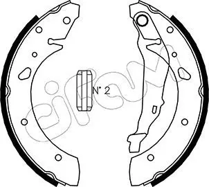 Handler.Part Brake shoe set CIFAM 153157 1