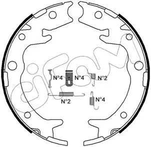 Handler.Part Brake shoe set, parking brake CIFAM 153159K 1