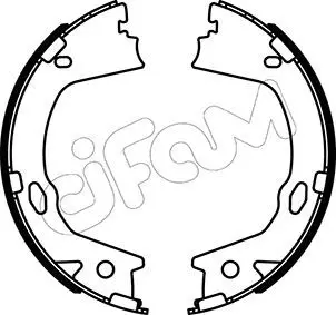 Handler.Part Brake shoe set, parking brake CIFAM 153499 1