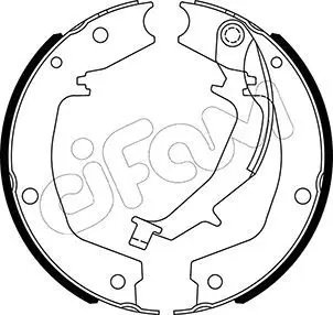 Handler.Part Brake shoe set, parking brake CIFAM 153585 1