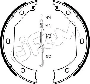 Handler.Part Brake shoe set, parking brake CIFAM 153017K 1