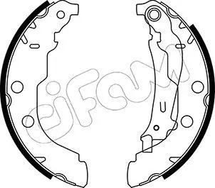 Handler.Part Brake shoe set CIFAM 153326 1