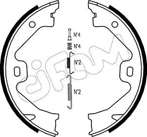 Handler.Part Brake shoe set, parking brake CIFAM 153369K 1