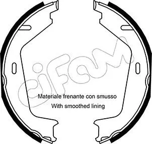 Handler.Part Brake shoe set, parking brake CIFAM 153530 1