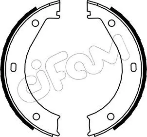 Handler.Part Brake shoe set, parking brake CIFAM 153013 1