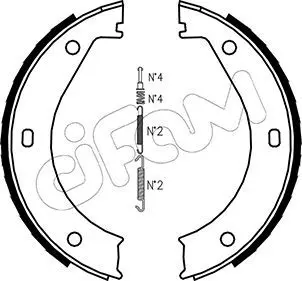 Handler.Part Brake shoe set, parking brake CIFAM 153013K 1