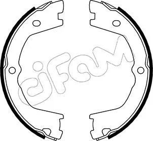 Handler.Part Brake shoe set, parking brake CIFAM 153086 1