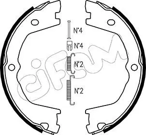 Handler.Part Brake shoe set, parking brake CIFAM 153086K 1