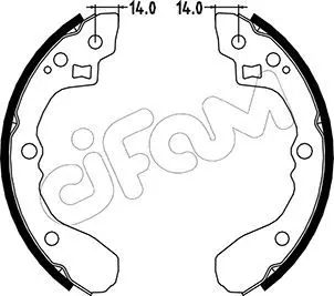 Handler.Part Brake shoe set CIFAM 153217 1