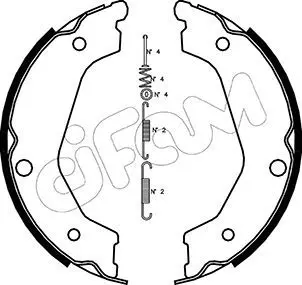 Handler.Part Brake shoe set, parking brake CIFAM 153227K 1