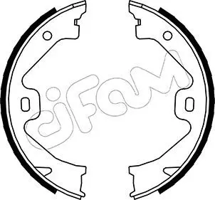 Handler.Part Brake shoe set, parking brake CIFAM 153369 1