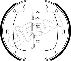 Handler.Part Brake shoe set, parking brake CIFAM 153018K 1