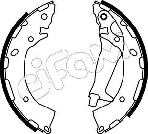 Handler.Part Brake shoe set CIFAM 153177 1