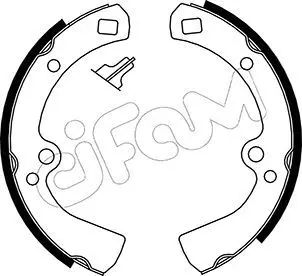 Handler.Part Brake shoe set CIFAM 153270 1