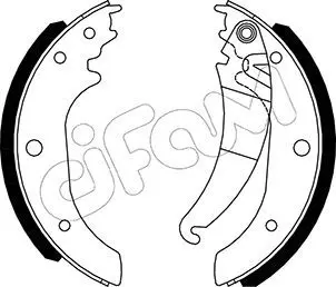 Handler.Part Brake shoe set CIFAM 153489 1