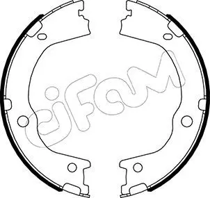 Handler.Part Brake shoe set, parking brake CIFAM 153498 1