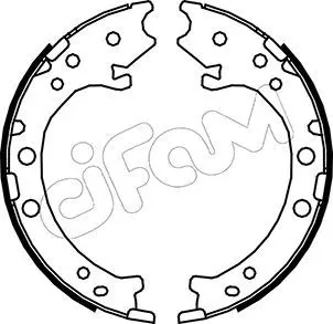 Handler.Part Brake shoe set, parking brake CIFAM 153162 1